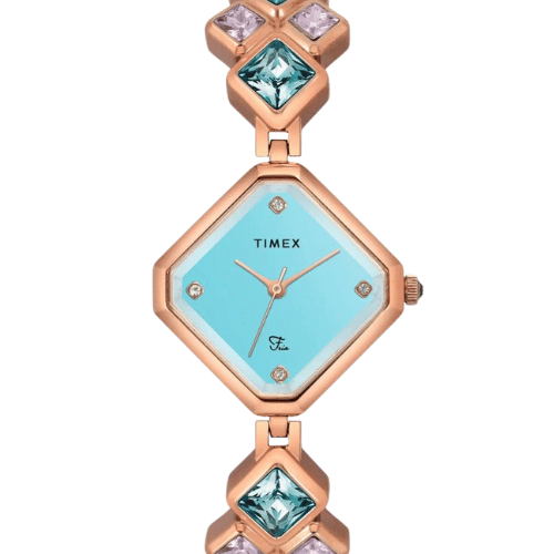 Timex Fria Women Blue Rhombus Analog Watch