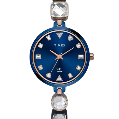 Timex Fria Women Blue Round Analog Watch