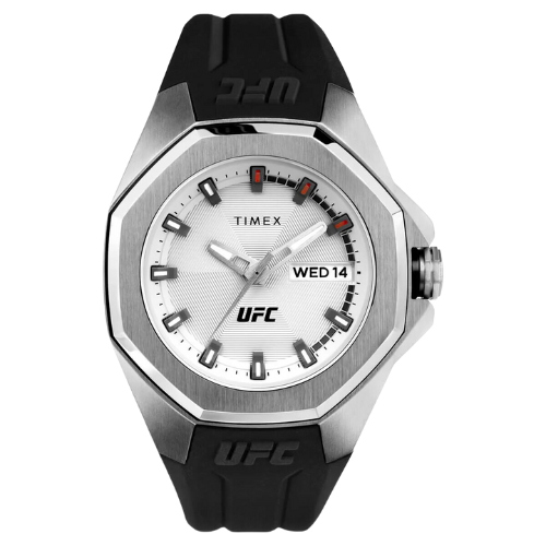 Timex UFC Street Collection Premium Quality Men's Quartz Analog Silver-Tone Dial Coloured Quartz Watch
