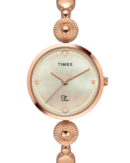 Timex Fria Women Off White Round Analog Watch