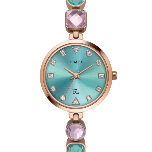Timex Fria Women Blue Round Analog Watch