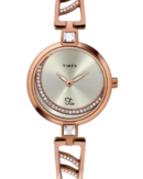 Timex Fria Women Silver Round Analog Watch