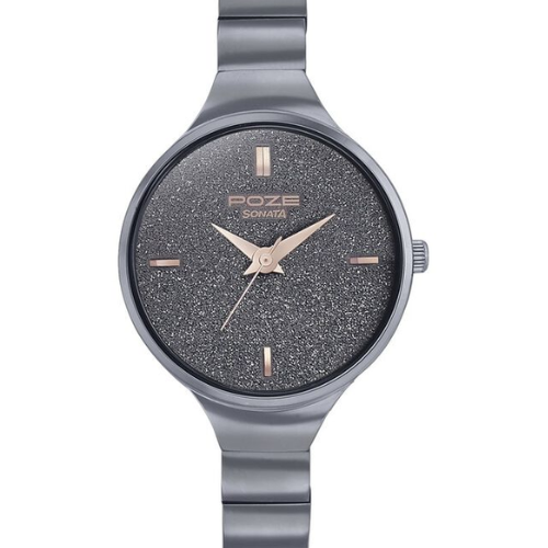 Poze by Sonata Quartz Analog Grey Dial