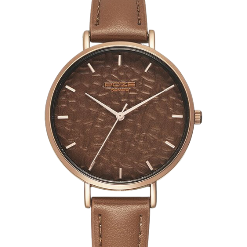 Poze by Sonata Quartz Analog Brown Dial
