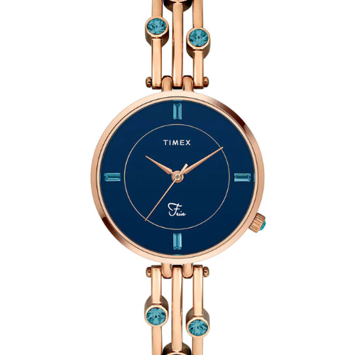 Timex Fria Women Blue Round Analog Watch