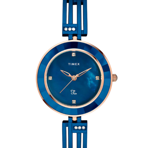 Timex Fria Women Blue Round Analog Watch