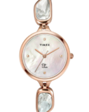 Timex Fria Women Off White Round Analog Watch