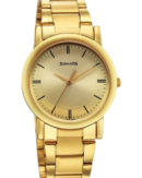 Sonata Classic Quartz Analog Champagne Dial