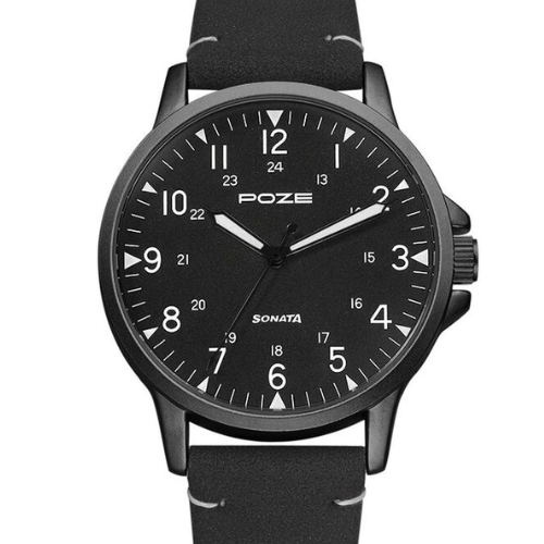 Poze by Sonata Quartz Analog Black Dial