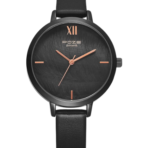 Poze by Sonata Quartz Analog Black Dial