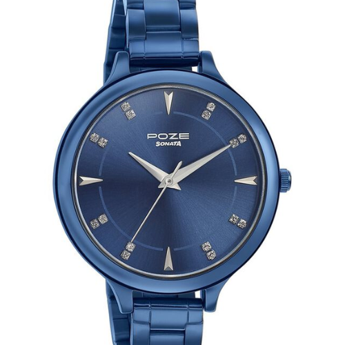 Sonata Poze Quartz Analog Blue dial