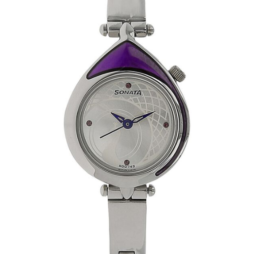 Sonata Quartz Analog Silver Dial