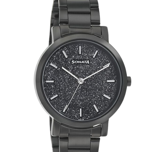 Sonata Onyx Black Dial Women