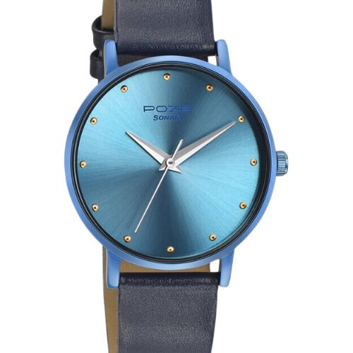 Sonata Poze Quartz Analog Blue dial