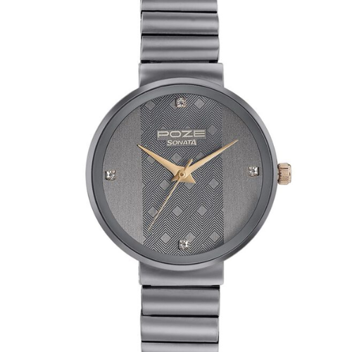 Poze by Sonata Quartz Analog Grey Dial