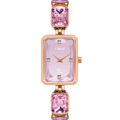 Timex Fria Women Pink Rectangular Analog Watch