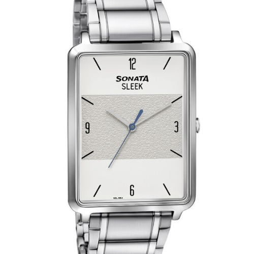 Sonata Quartz Analog Stainless Steel Strap
