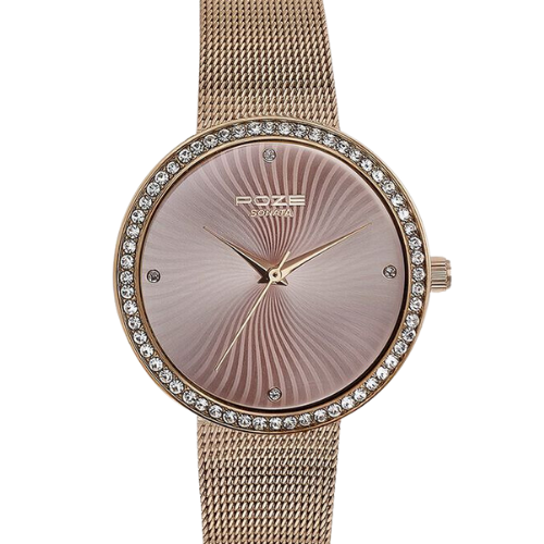 Sonata Poze Quartz Analog Rose Gold Dial
