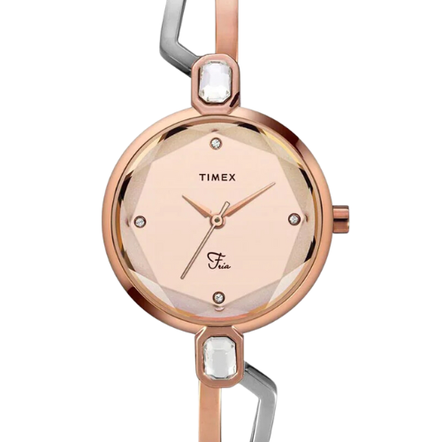 Timex Fria Women Rose Gold Round Analog Watch