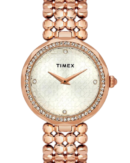 Timex Fria Women Silver Round Analog Watch