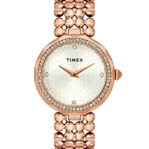 Timex Fria Women Silver Round Analog Watch