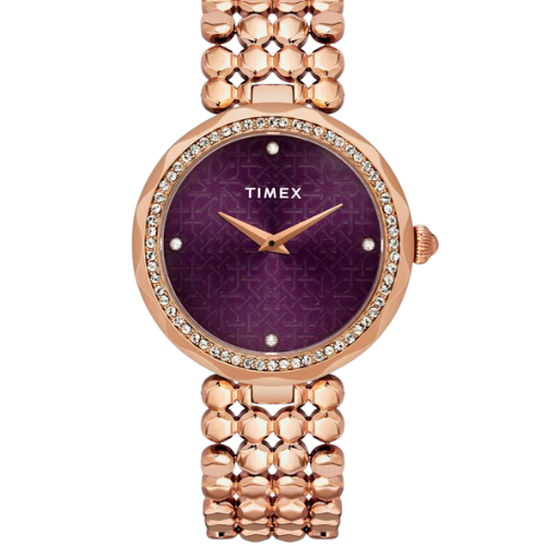 Timex Fria Women Purple Round Analog Watch