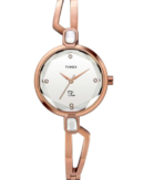Timex Fria Women Silver Round Analog Watch