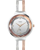 Timex Fria Women Silver Round Analog Watch