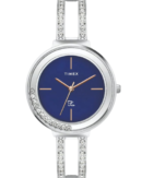 Timex Fria Women's Blue Dial Round Case 3 Hands Function Watch