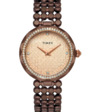 Timex Fria Women Rose Gold Round Analog Watch