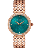 Timex Fria Women Green Round Analog Watch
