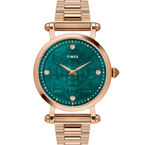Timex Fria Women Green Round Analog Watch