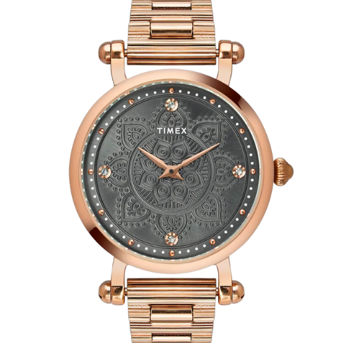 Timex Fria Women Grey Round Analog Watch