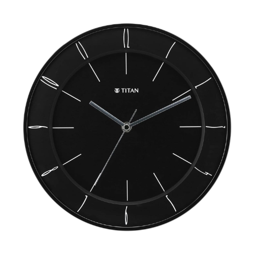Titan Contemporary Wall Clock with Domed Glass