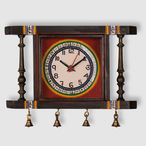 Decorative Teak Wood Wall Clock