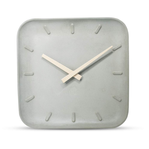 WAABI-SAABI Cement Sqaure Clock