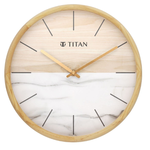 Titan Contemporary Wooden Clock