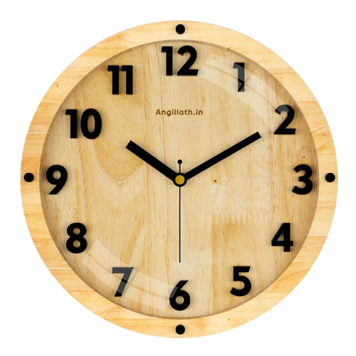 Angillath.in Handmade Wooden Wall Clock