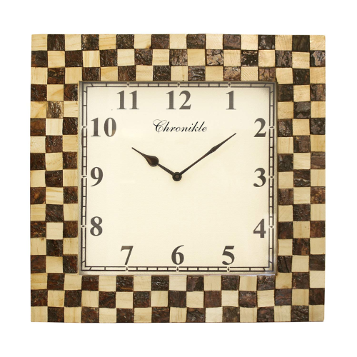 CHRONIKLE Elegant Square Shaped White Dial