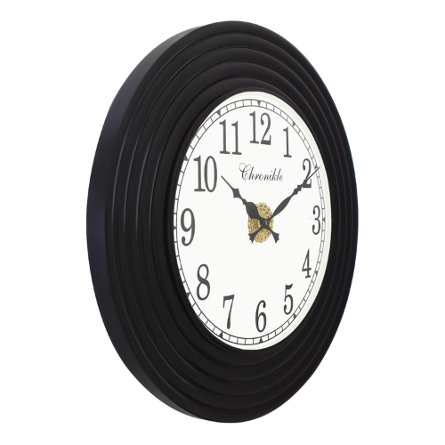 CHRONIKLE Round Antique Finish Black Handmade