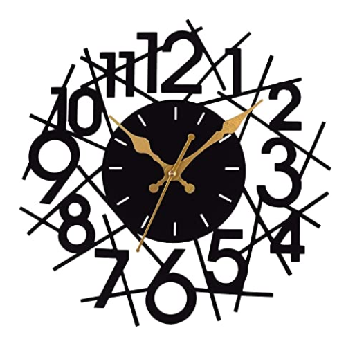 Elegant Precision: Designer Metal Wall Clock