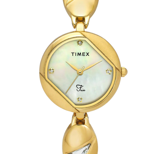 Timex Fria Women Mother Of Pearl Round Dial