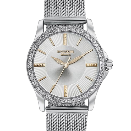Sonata Poze Quartz Analog Silver Dial