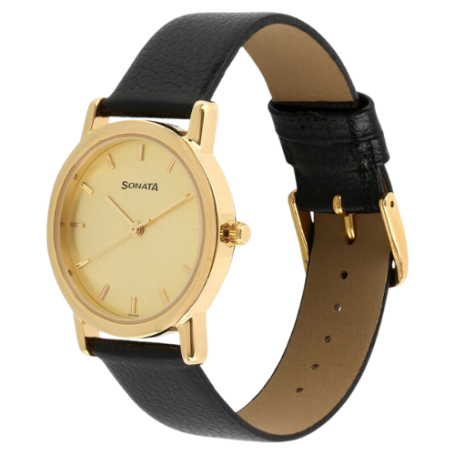 NS7987YL01W Sonata Quartz Analog Champagne Dial Leather Strap Watch for Men 3 Untitled design 1 16