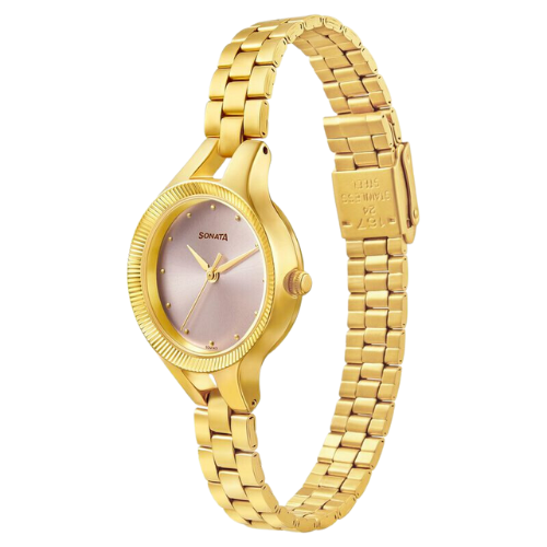 NS8177YM02 Sonata Gold Edit Pink Dial Women Watch With Stainless Steel Strap 3 Untitled design 1 166
