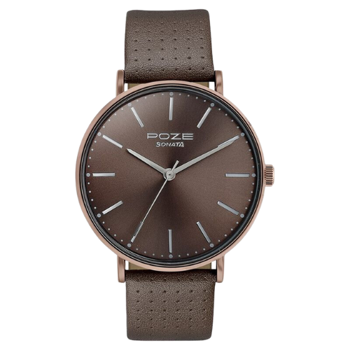 Sonata Poze Quartz Analog Brown Dia