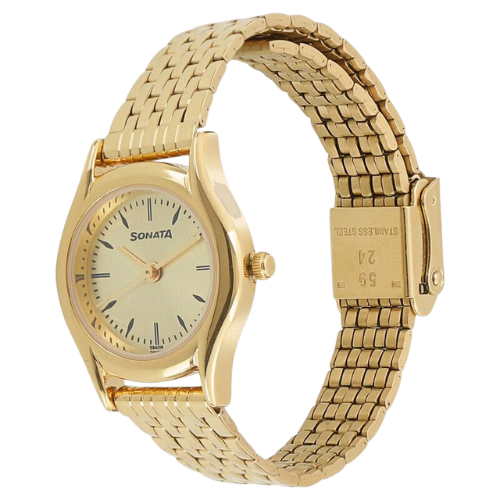 NS87020YM01 Sonata Essentials Champagne Dial Women Watch With Stainless Steel Strap 3 Untitled design 1 236