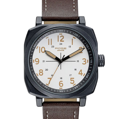 Sonata Poze Quartz Analog White Dial