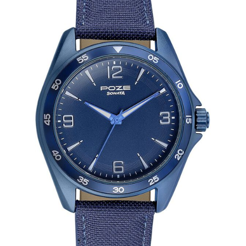 Sonata Poze Quartz Analog Blue Dial