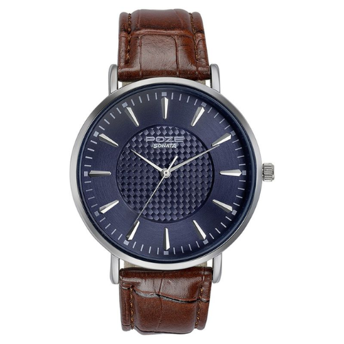 Sonata Poze Quartz Analog Blue Dial
